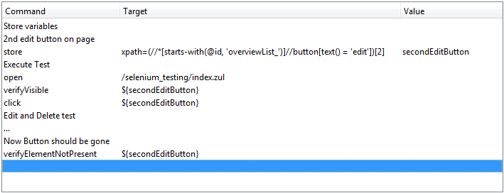 variables and comments example