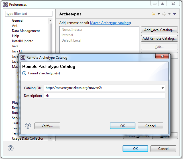ZK Installation Guide/Setting up IDE/Maven/Use ZK Maven Archetype