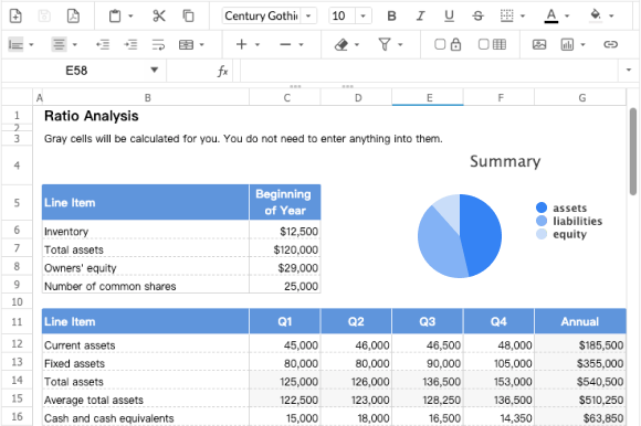 Keikai Spreadsheet Demo Snapshot